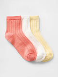 Kids Quarter Crew Socks (3-Pack)